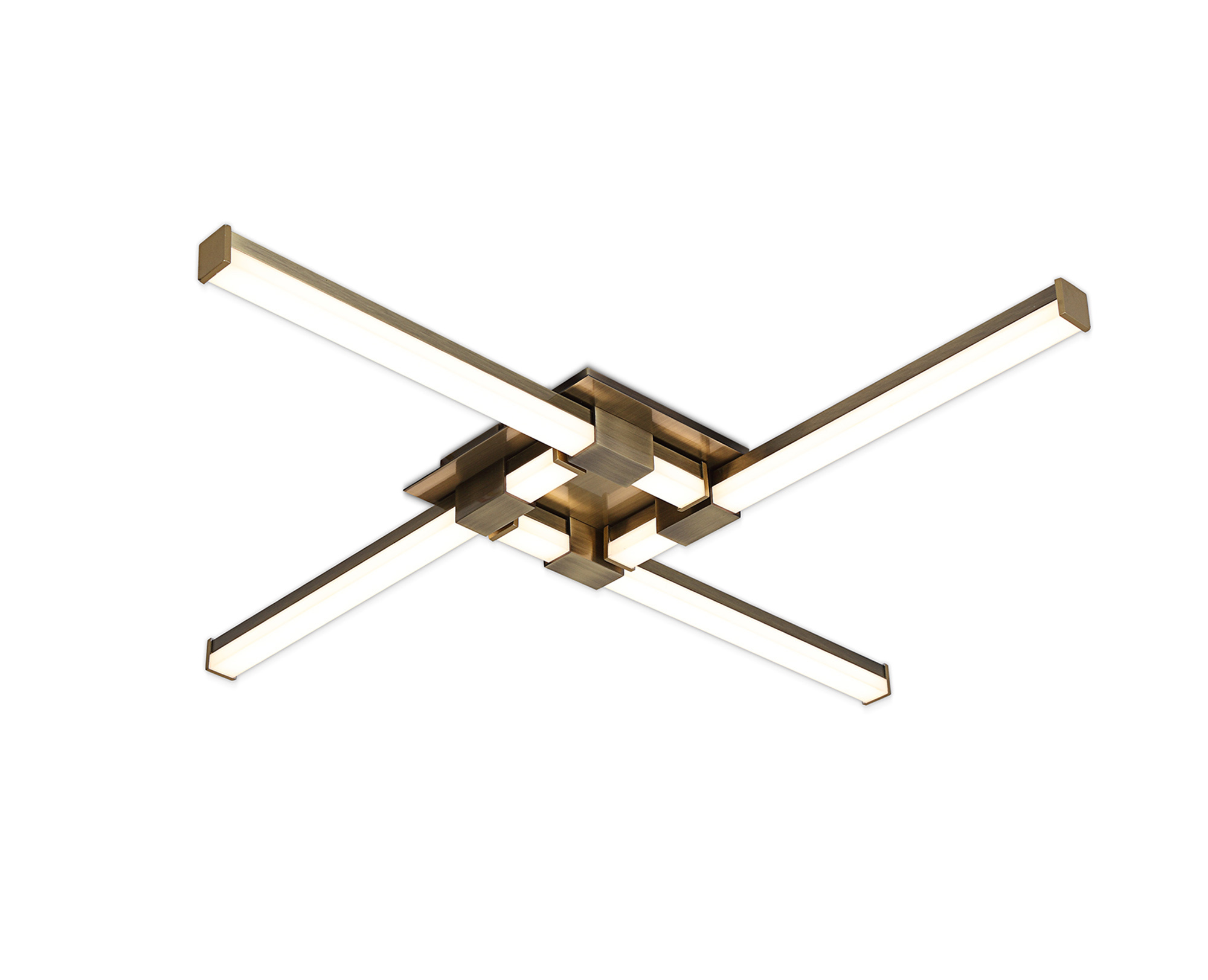 Cinto Antique Brass Ceiling Lights Mantra Flush Fittings